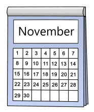 Kalenderblatt November